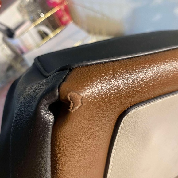 Nine West Black, Brown, and Cream Crossbody Bag - Picture 4 of 13